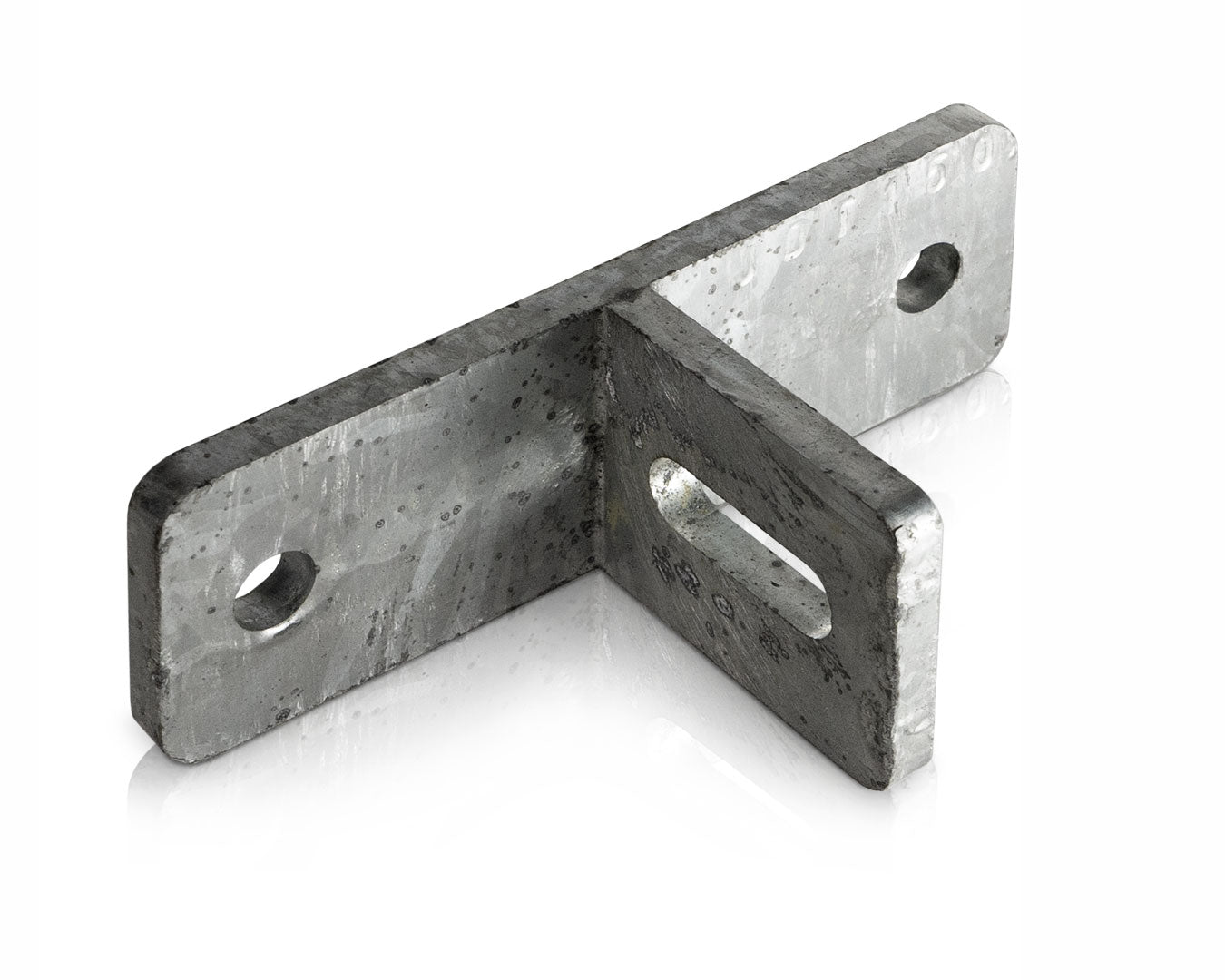 galvanised downpipe T bracket front