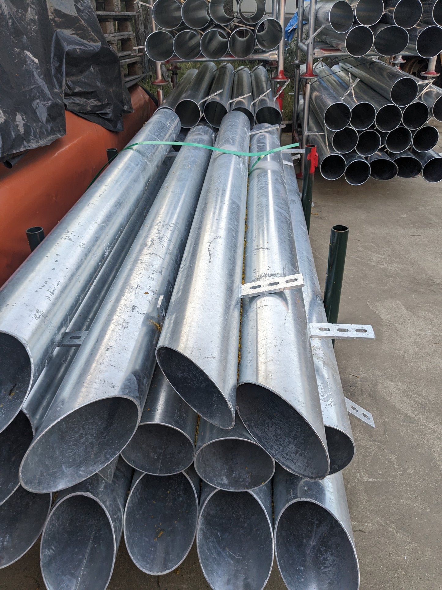 down pipe shrouds stillages